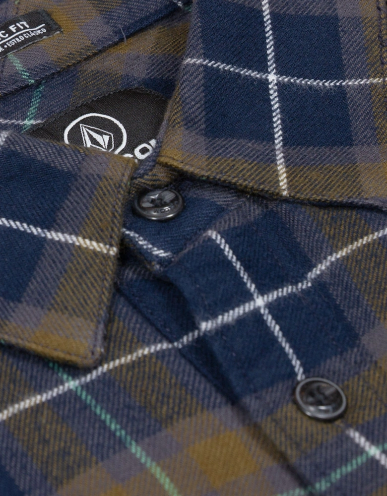 Caden Plaid Shirt - Navy
