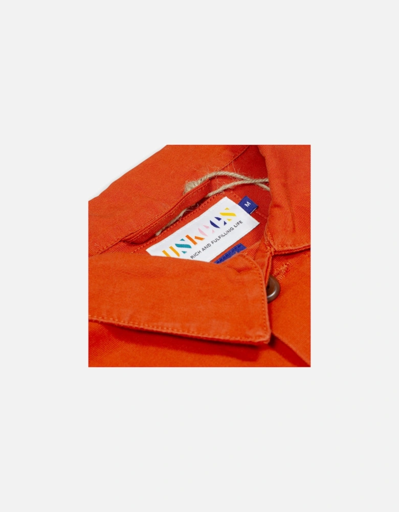 3001 Buttoned Overshirt Jacket - Rust