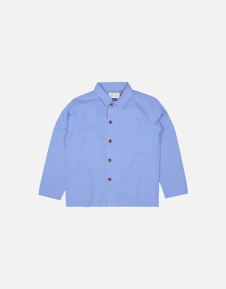 3001 Buttoned Overshirt Jacket - Powder Blue