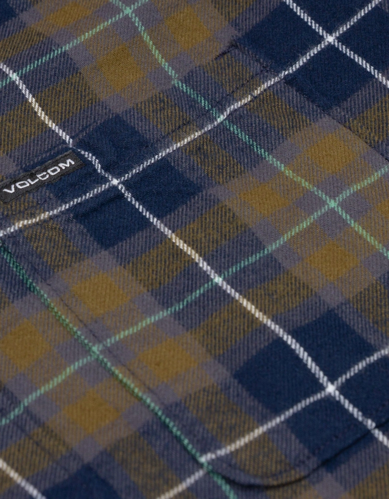 Caden Plaid Shirt - Navy