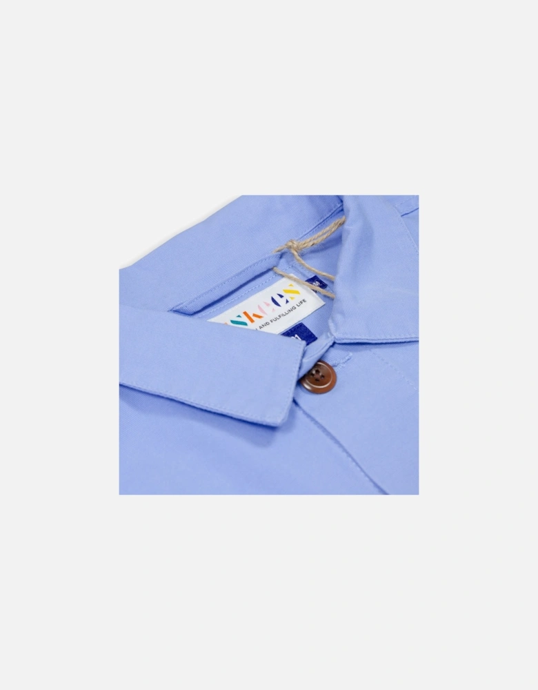 3001 Buttoned Overshirt Jacket - Powder Blue