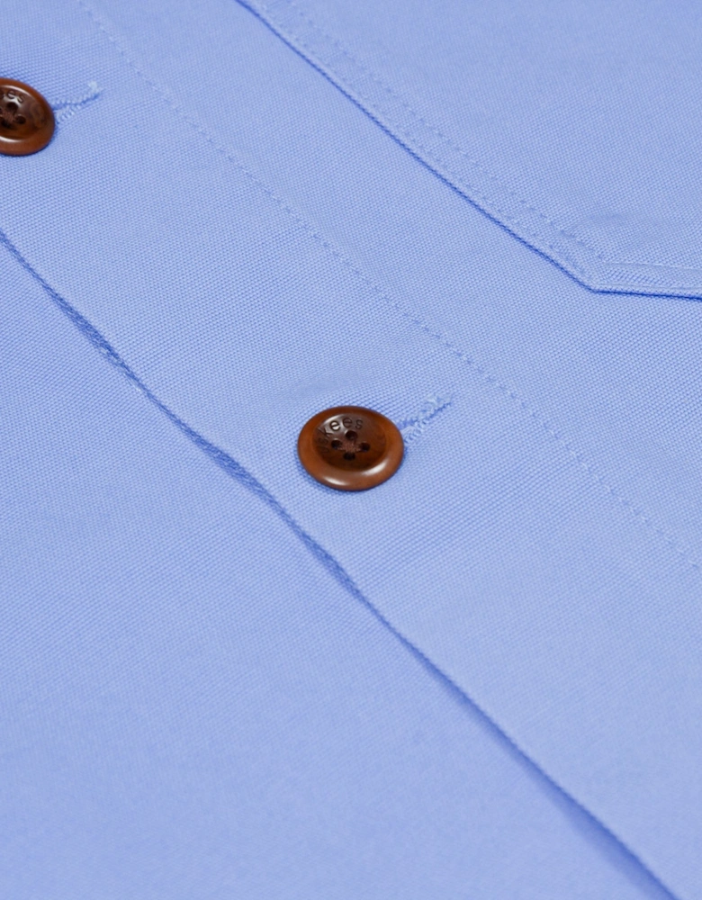 3001 Buttoned Overshirt Jacket - Powder Blue
