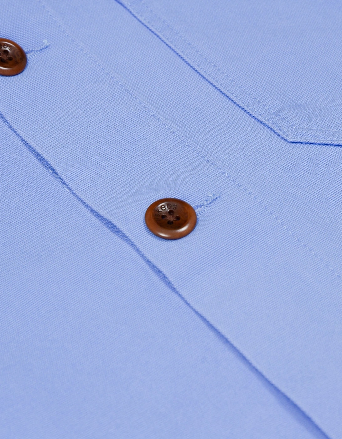 3001 Buttoned Overshirt Jacket - Powder Blue