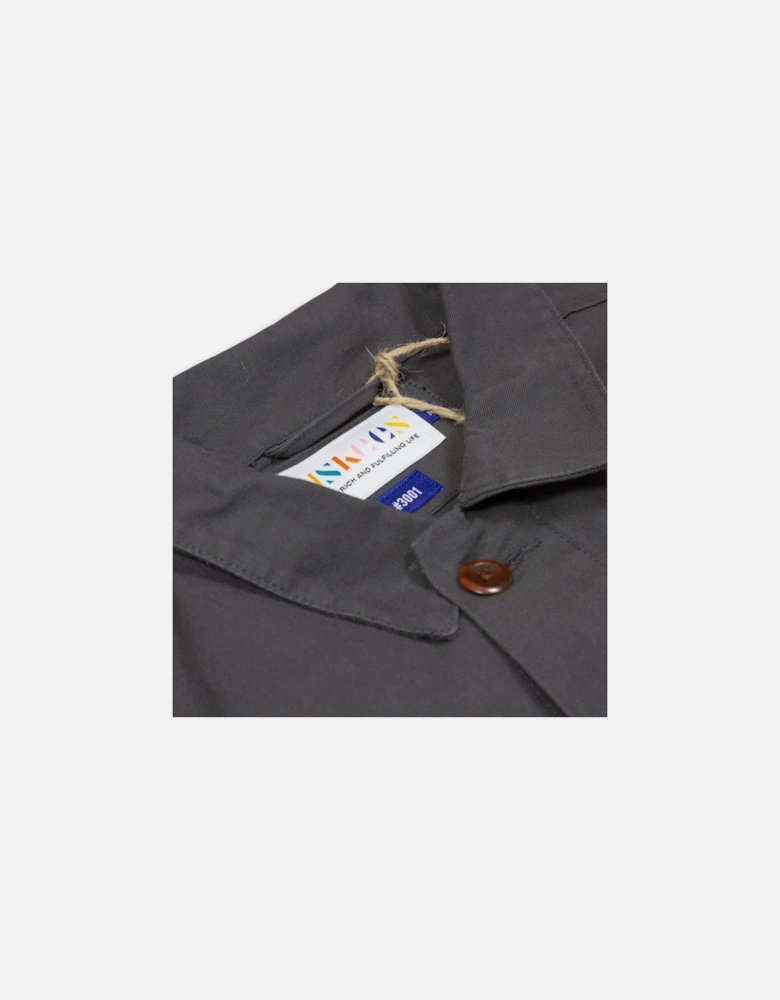 3001 Buttoned Overshirt Jacket - Charcoal