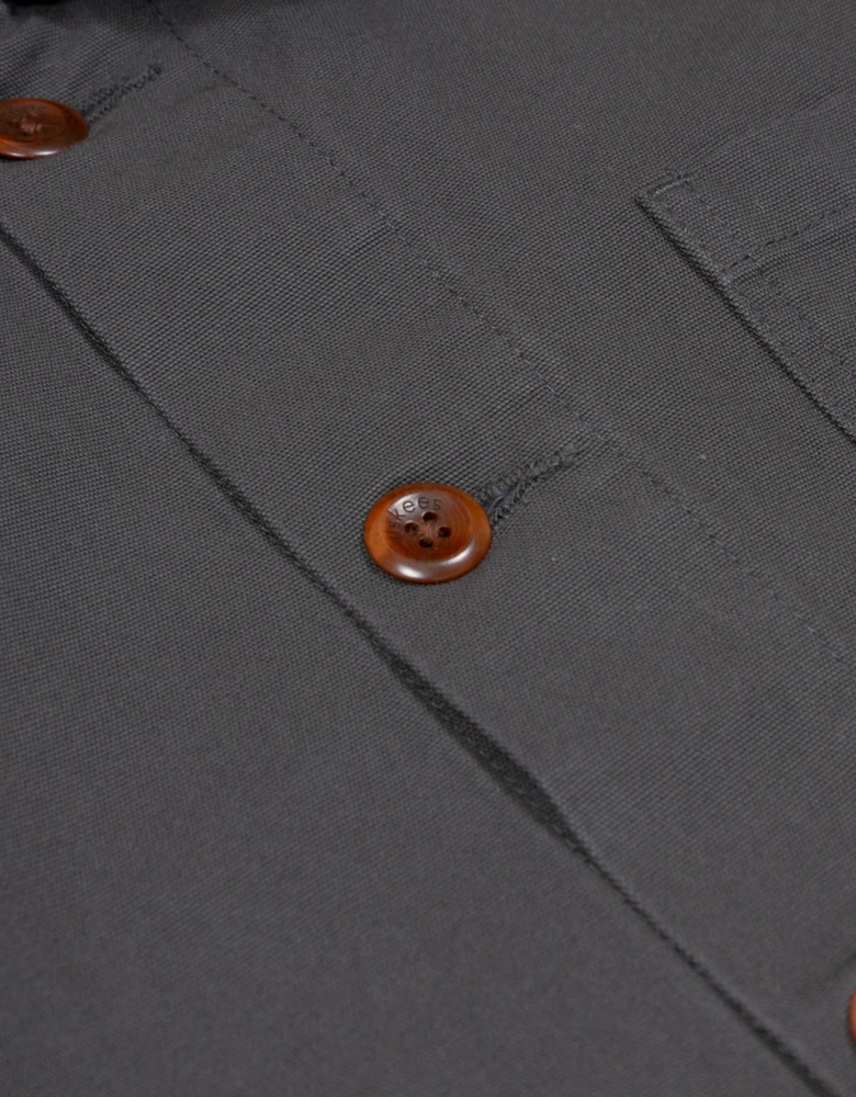 3001 Buttoned Overshirt Jacket - Charcoal