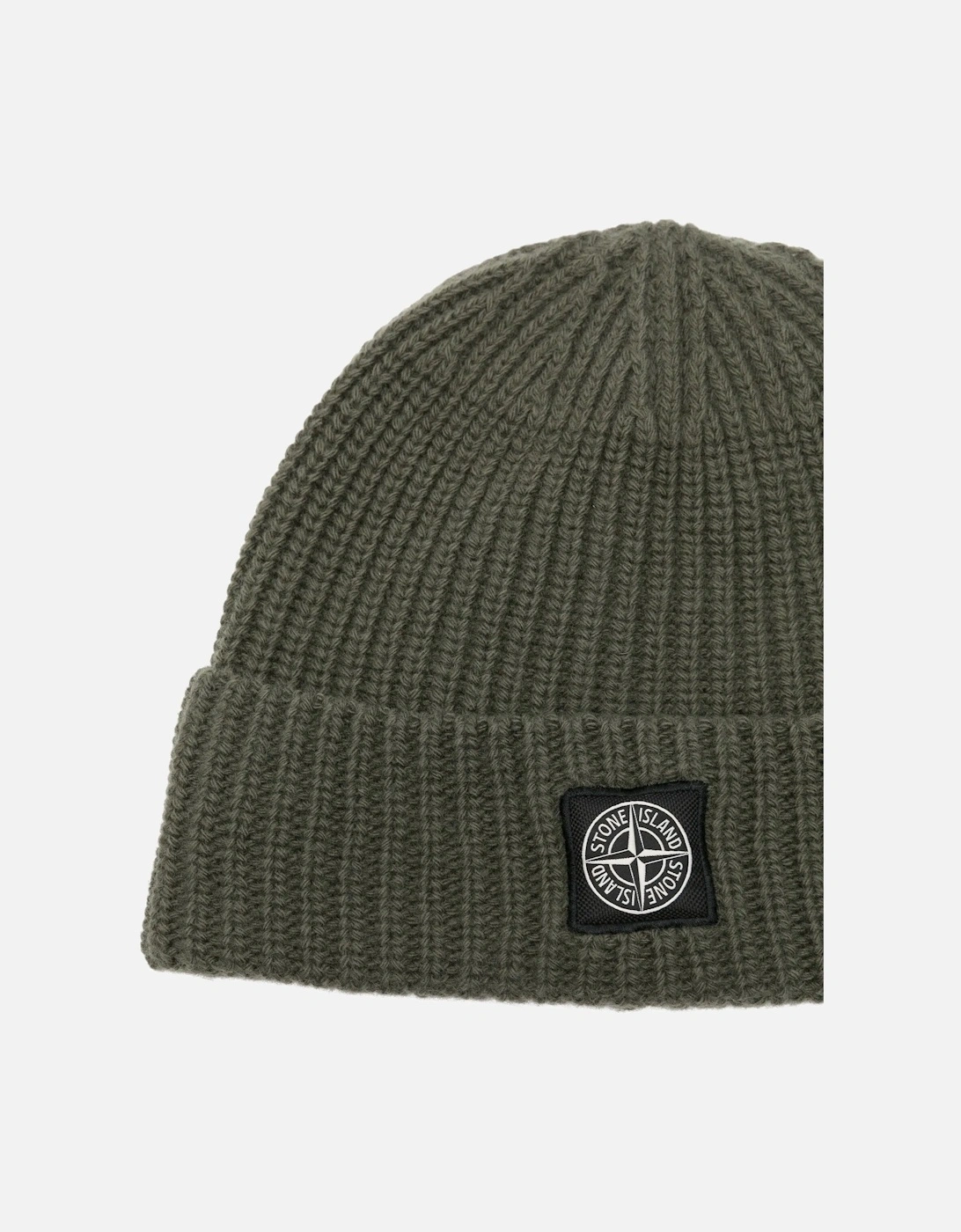 Compass Patch Beanie Hat Green