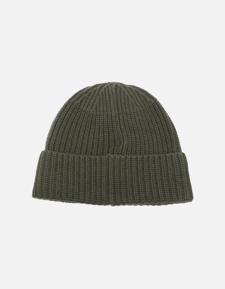 Compass Patch Beanie Hat Green