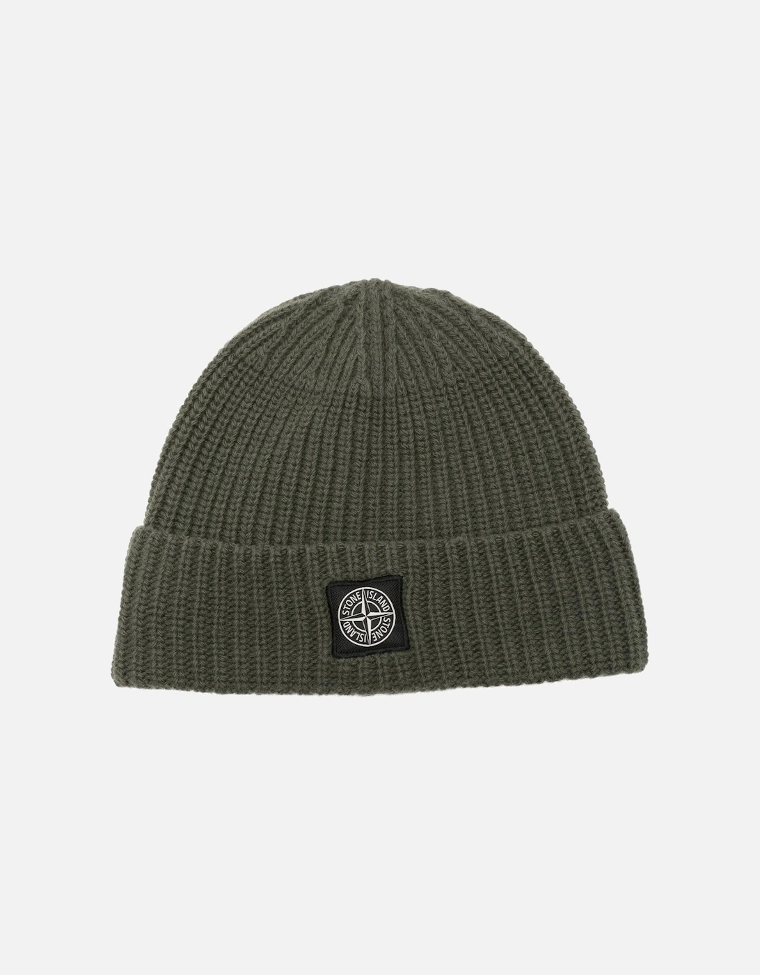 Stone Island Men's Compass Patch Beanie Hat Green - Size: OS