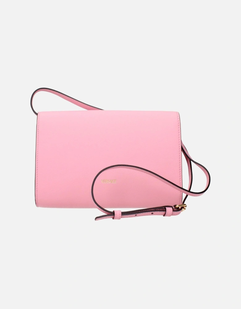 Leather Clutch with Adjustable Shoulder Strap Women - Pink Clutch Bags