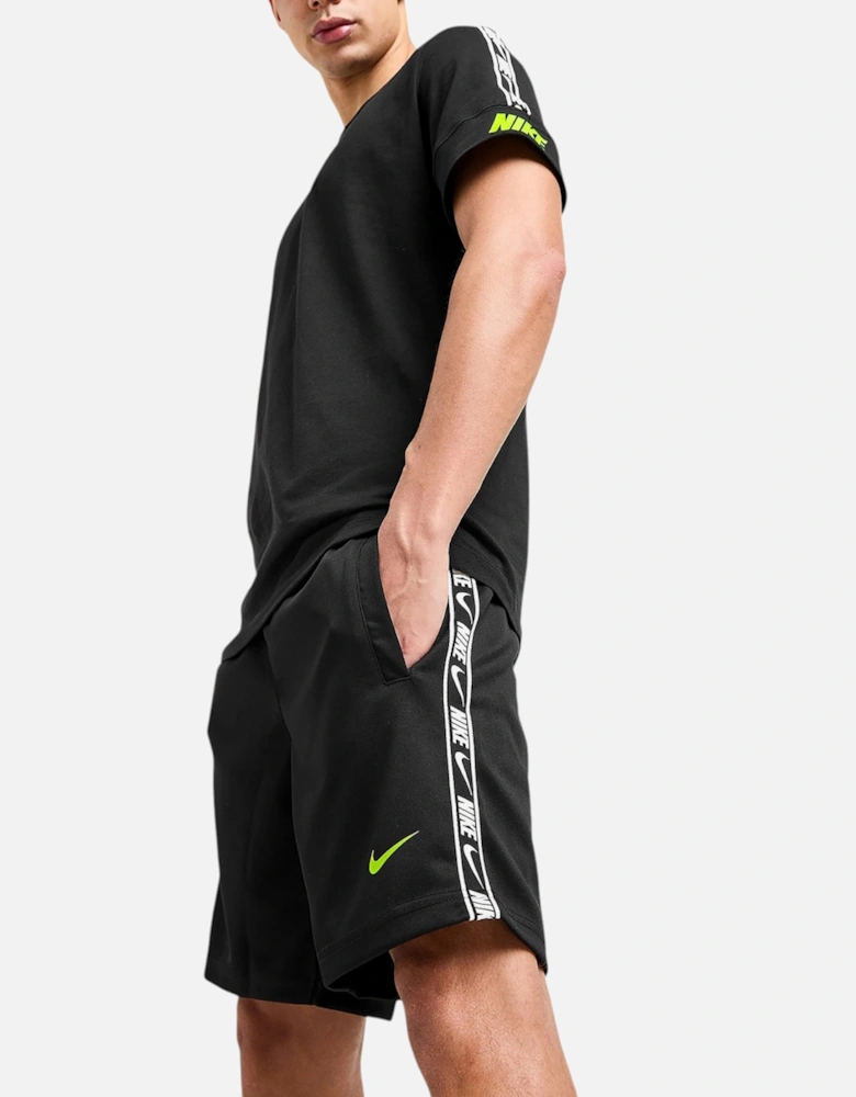 Tracksuit Mens T Shirts Tape Shorts Set NSW Repeat Terry Shorts Cotton Tee