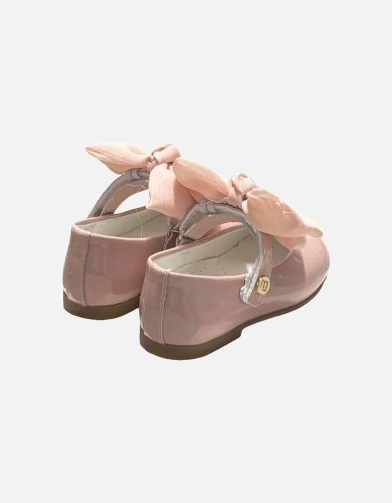 Girls Pink Velcro Mary Jane Shoes