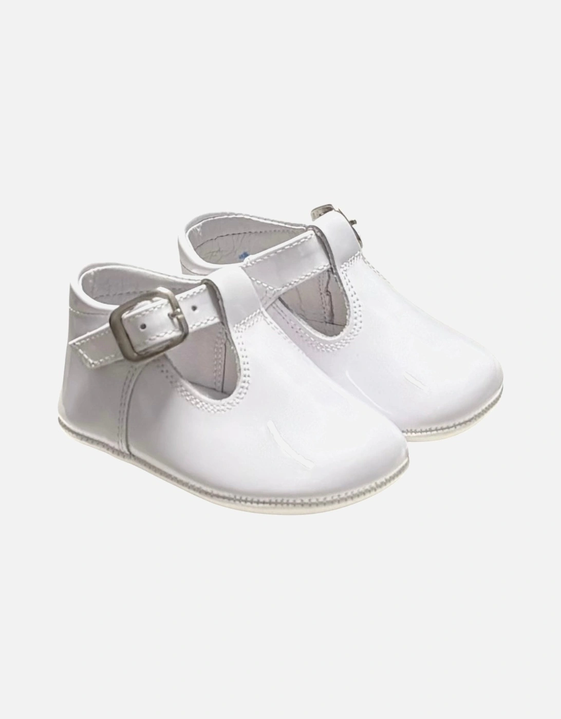 Boys White Soft Sole Shoes, 5 of 4