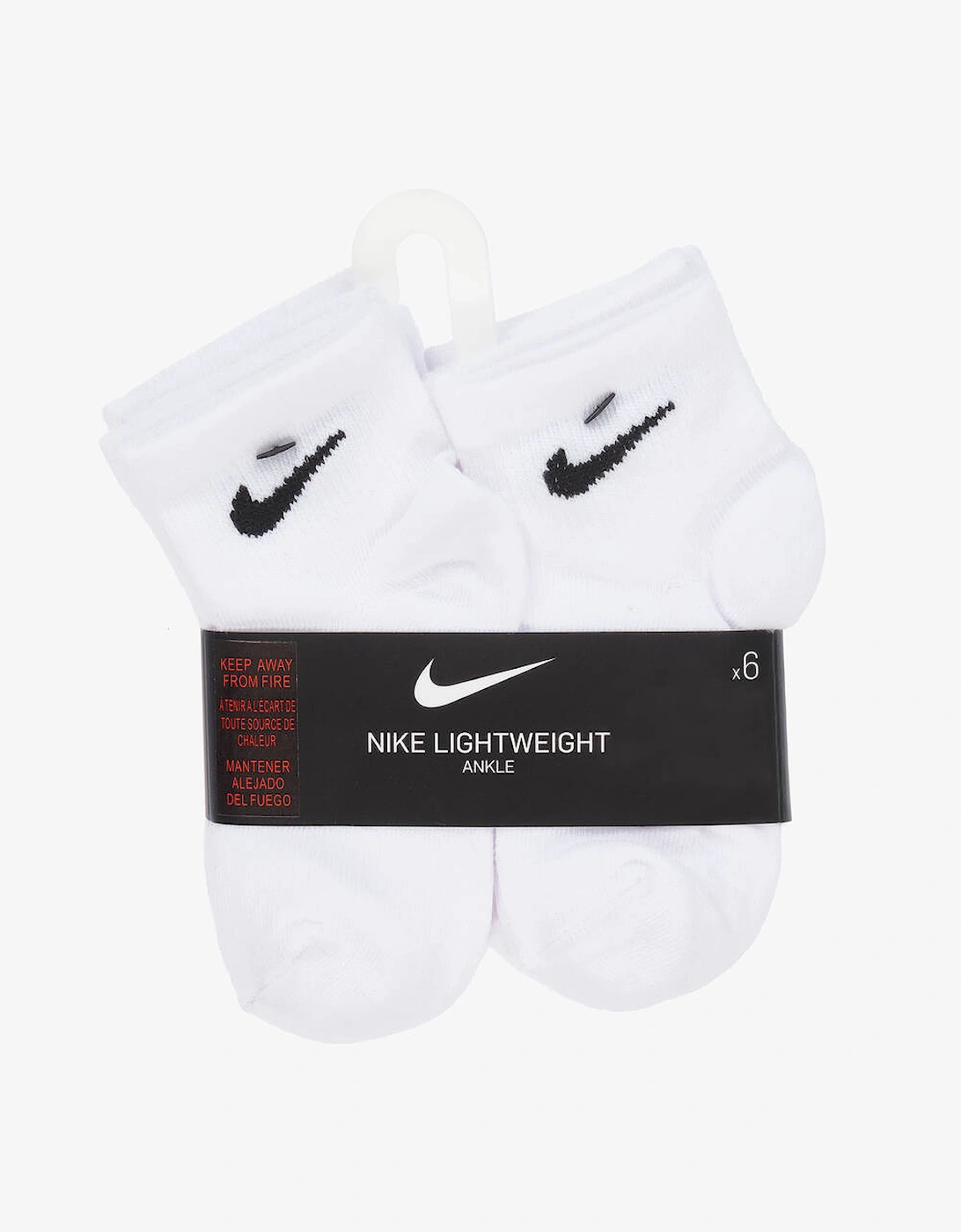 Kids Ankle Socks 6 Pack White Unisex
