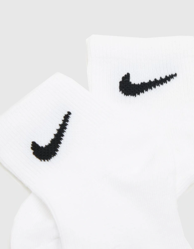 Kids Ankle Socks 6 Pack White Unisex