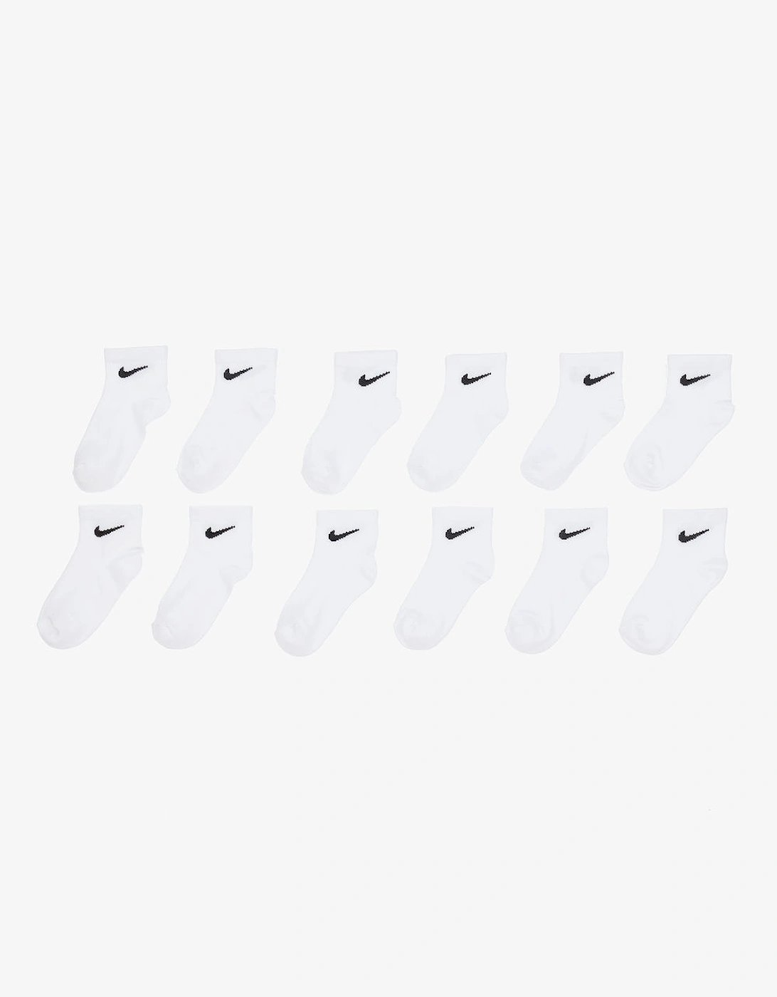 Kids Ankle Socks 6 Pack White Unisex, 4 of 3
