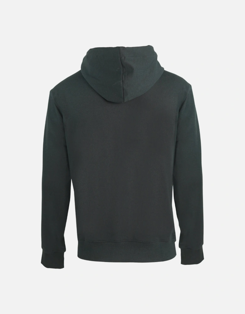 Large Crest Black Hoodie