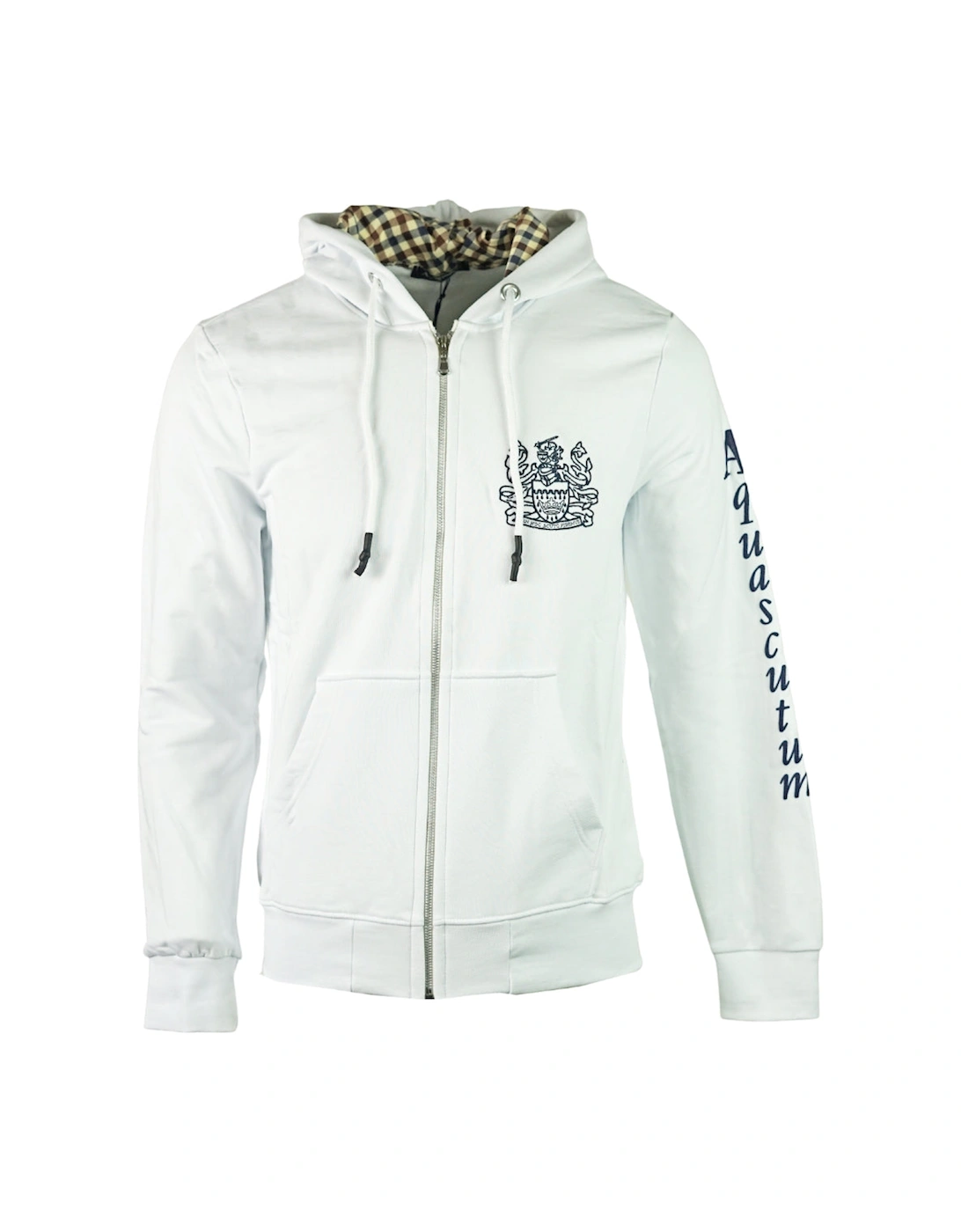 Waterfield Logo White Zip Hoodie, 3 of 2