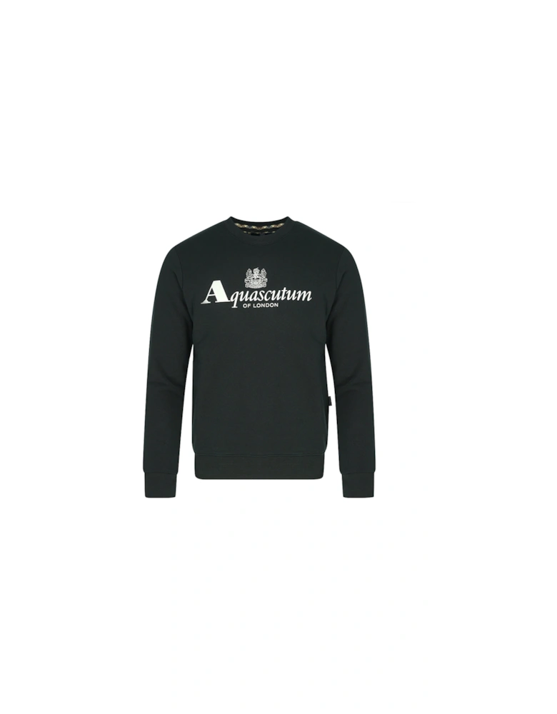 Branded Logo Black Sweatshirt