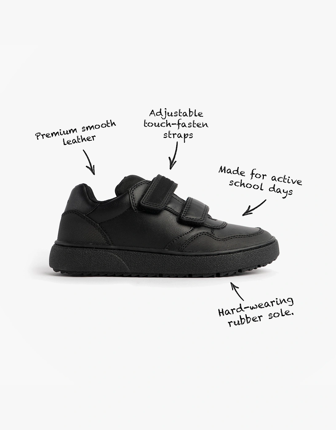 Geox Unisex Black J Theleven Boy  Size 7.5 Kids