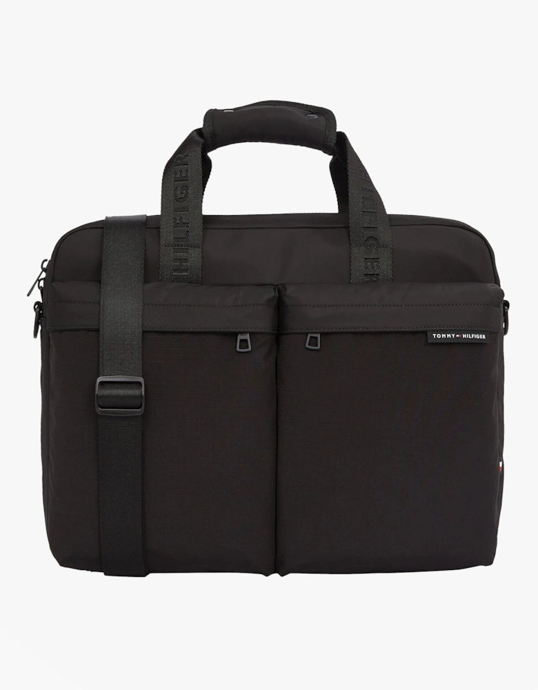 Rubberised Logo Laptop Bag