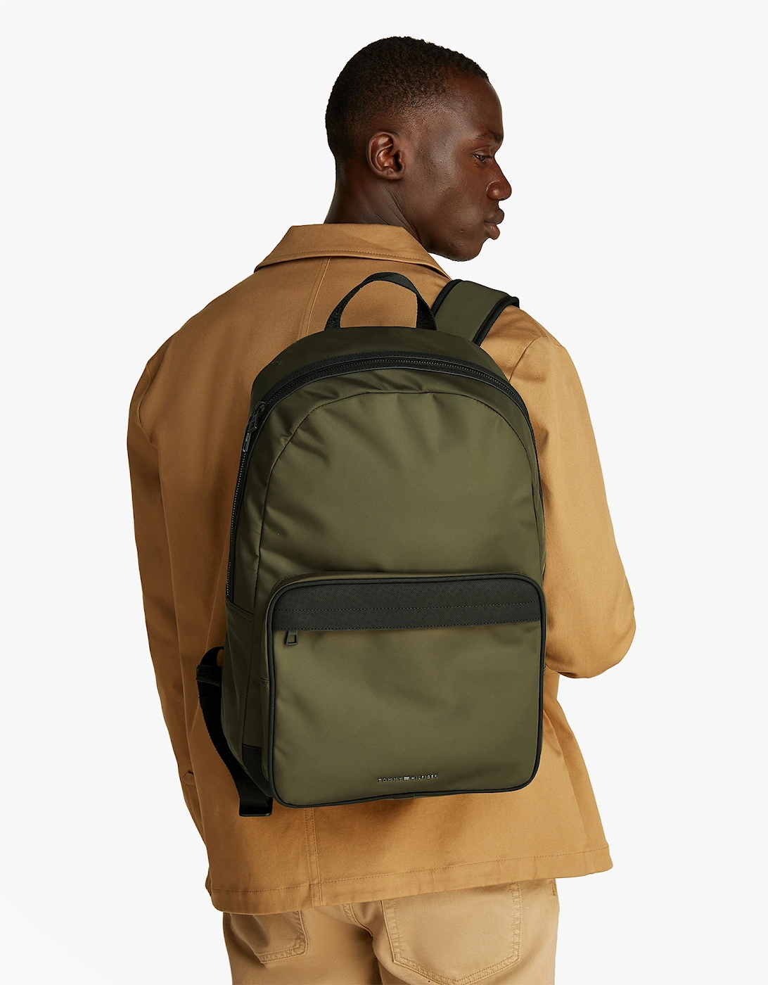REPREVE Metal Logo Backpack Army Green