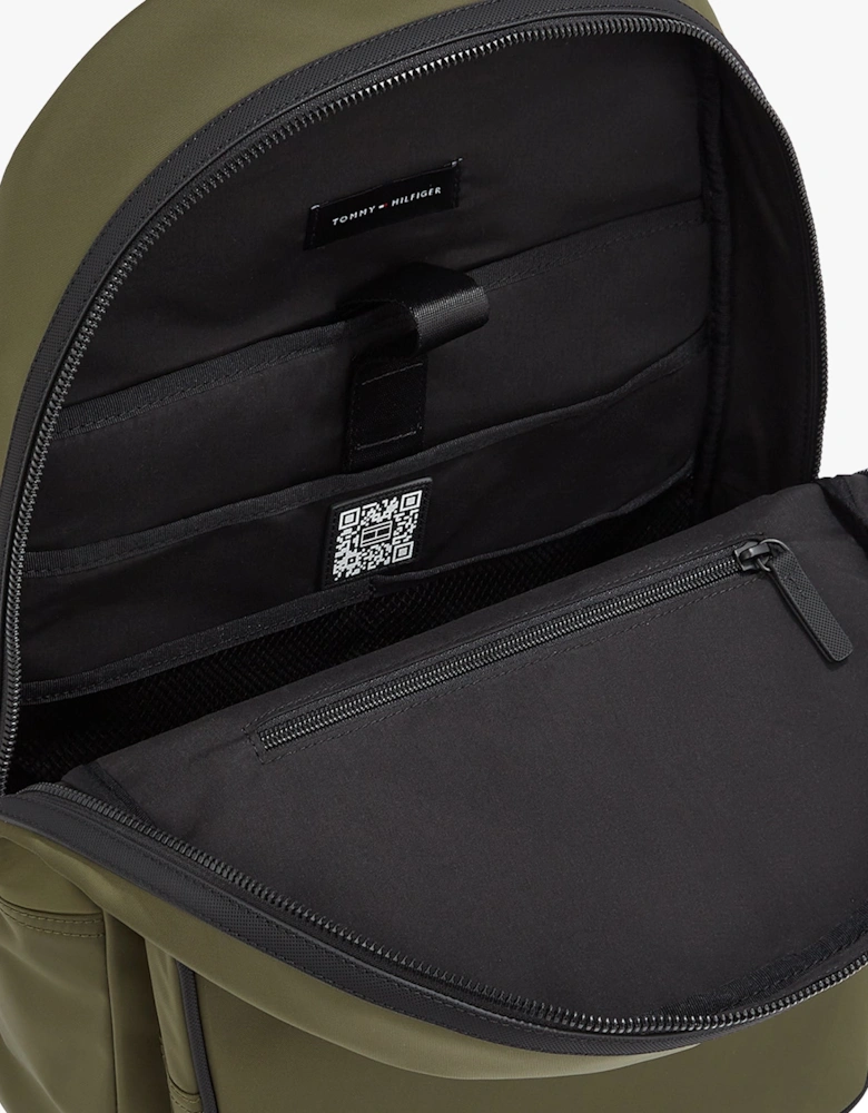 REPREVE Metal Logo Backpack Army Green