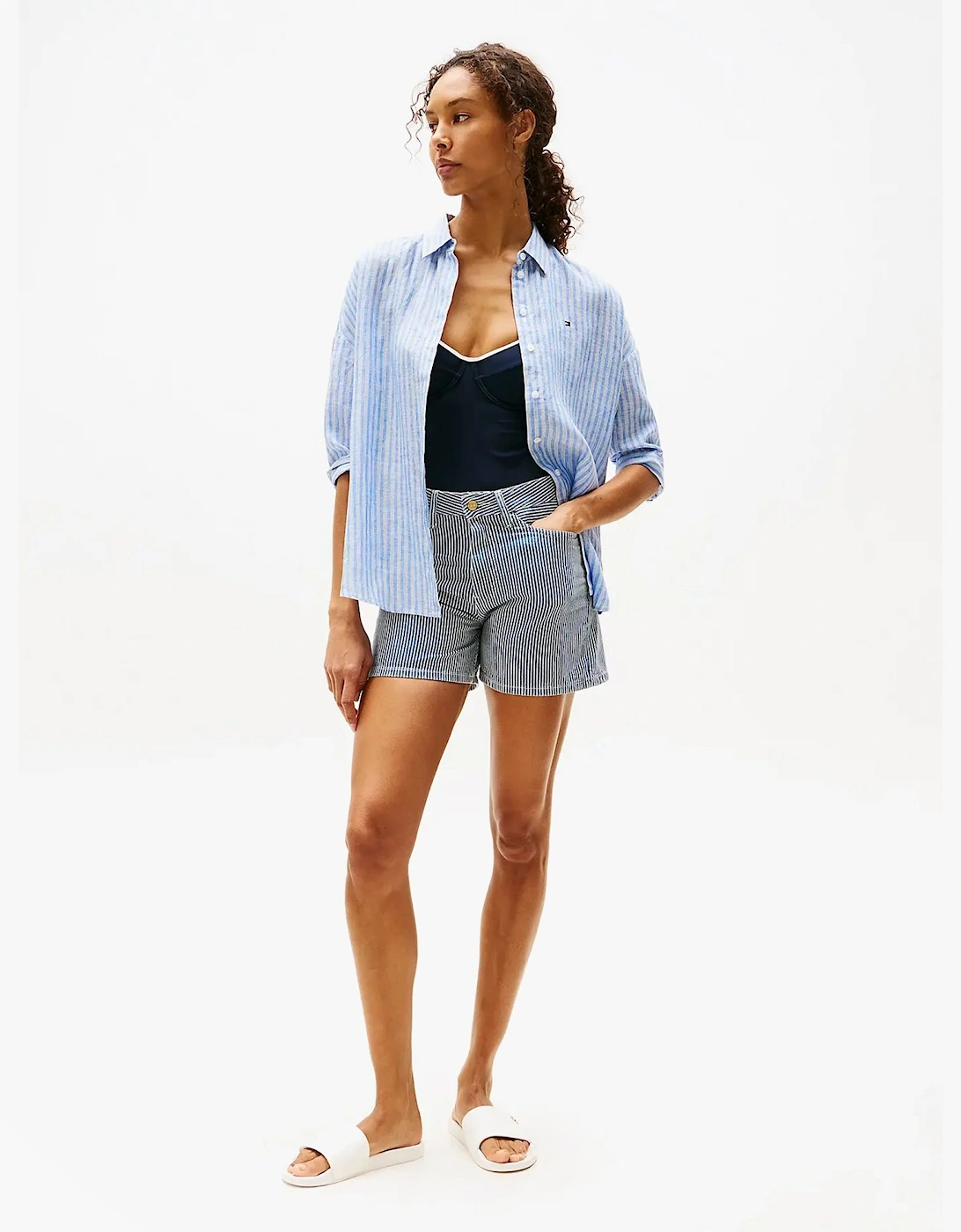 MONOGRAM POOLSIDE Womens Sliders White