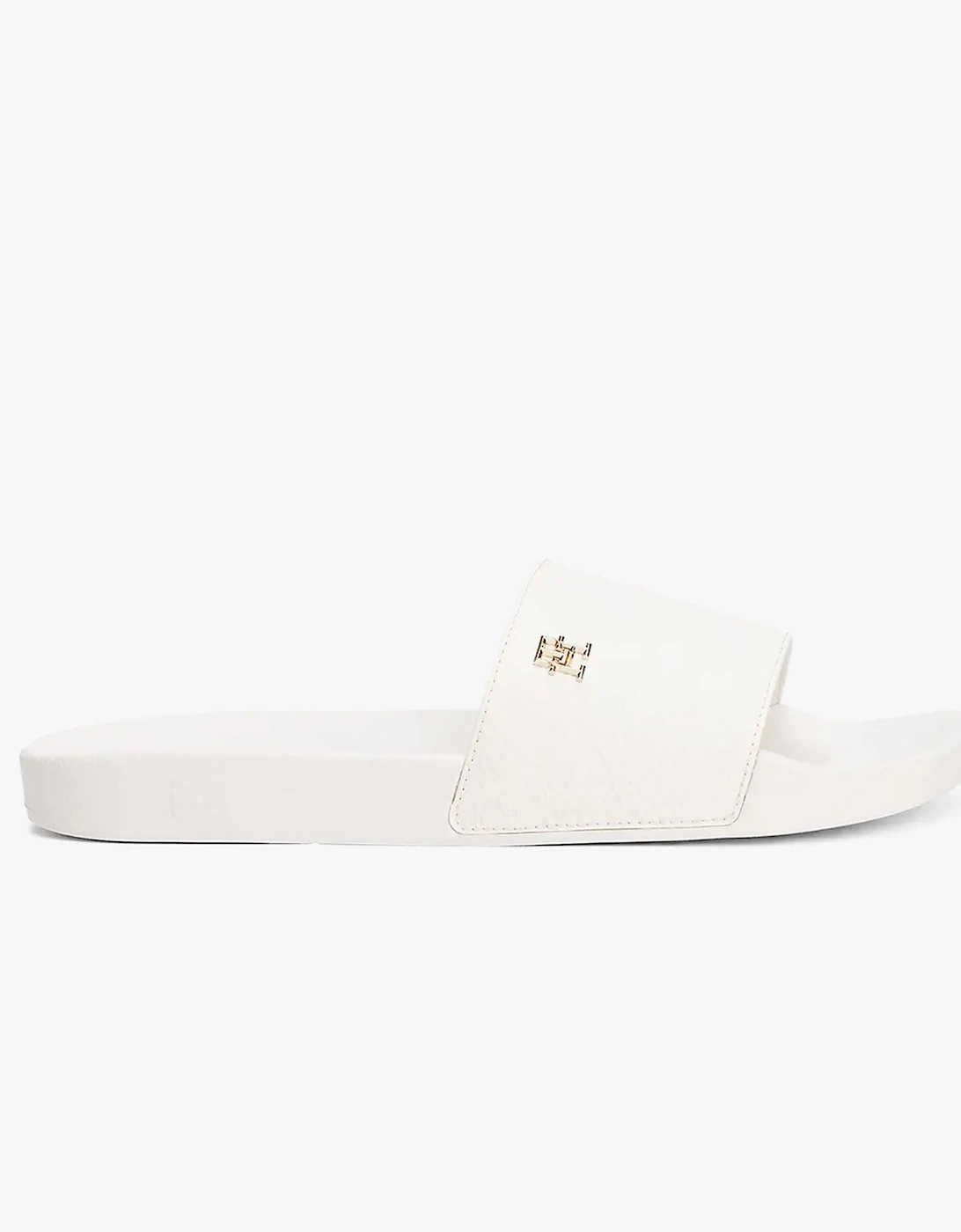 MONOGRAM POOLSIDE Womens Sliders White