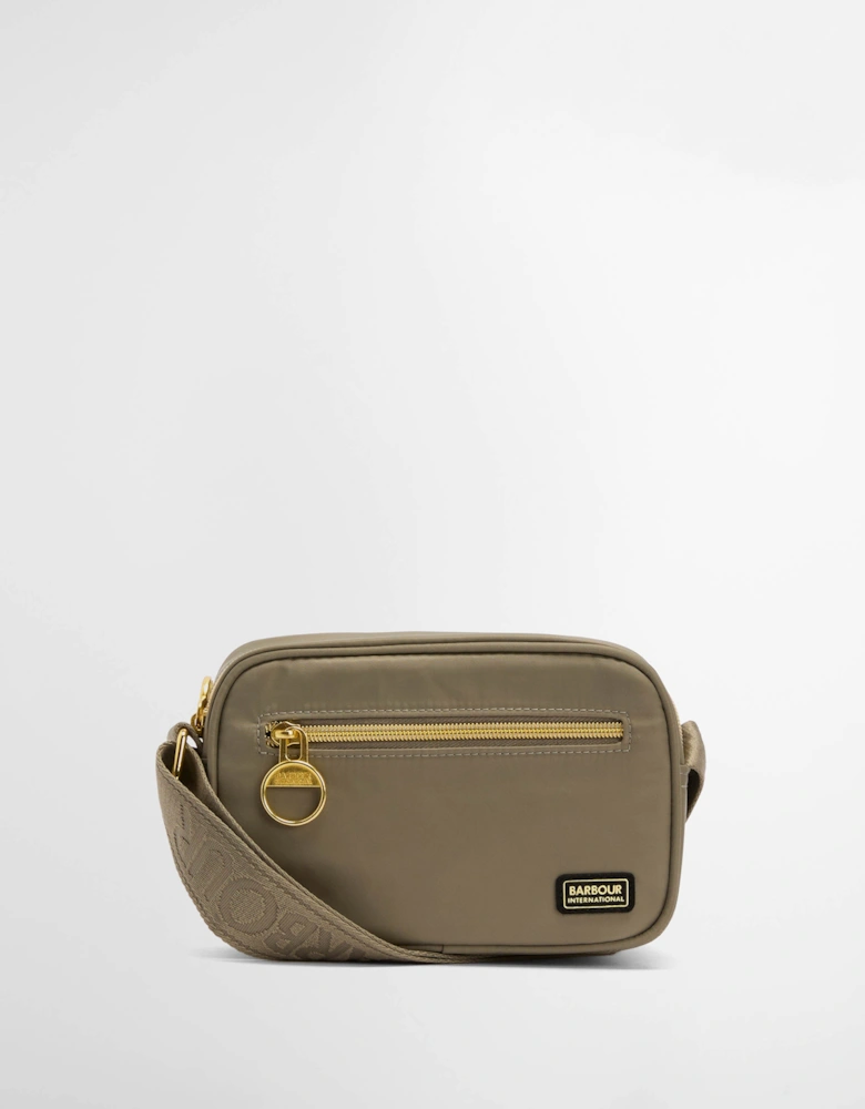 Qualify Womens Micro Crossbody Bag - Dusky Khaki