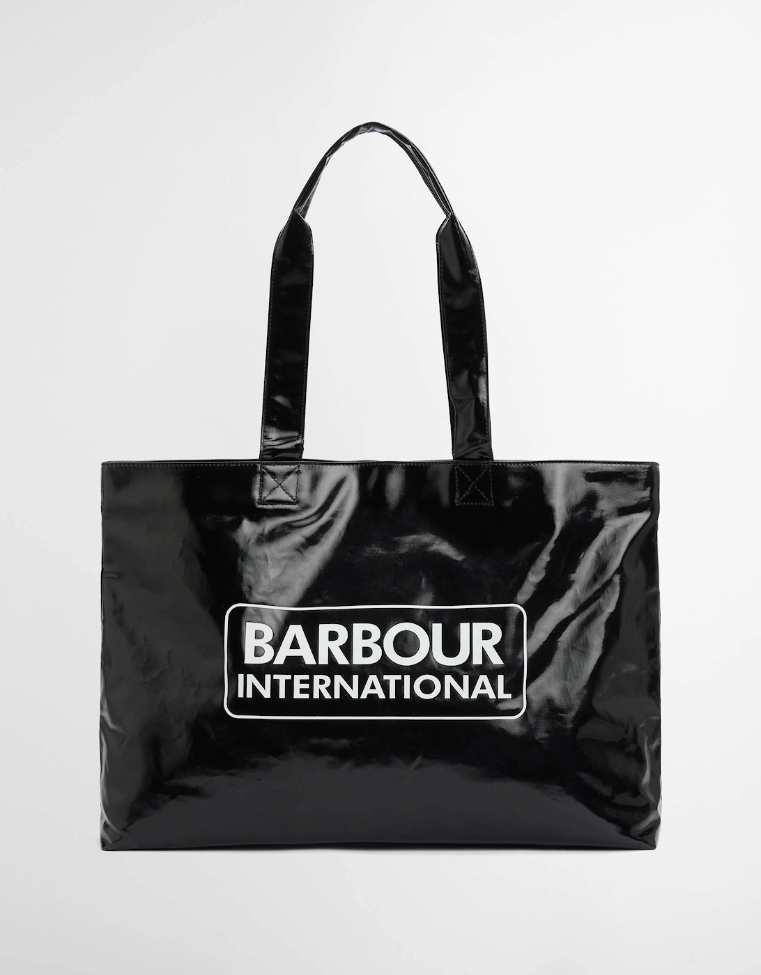 Womens High Shine Tote Bag - Black, 2 of 1