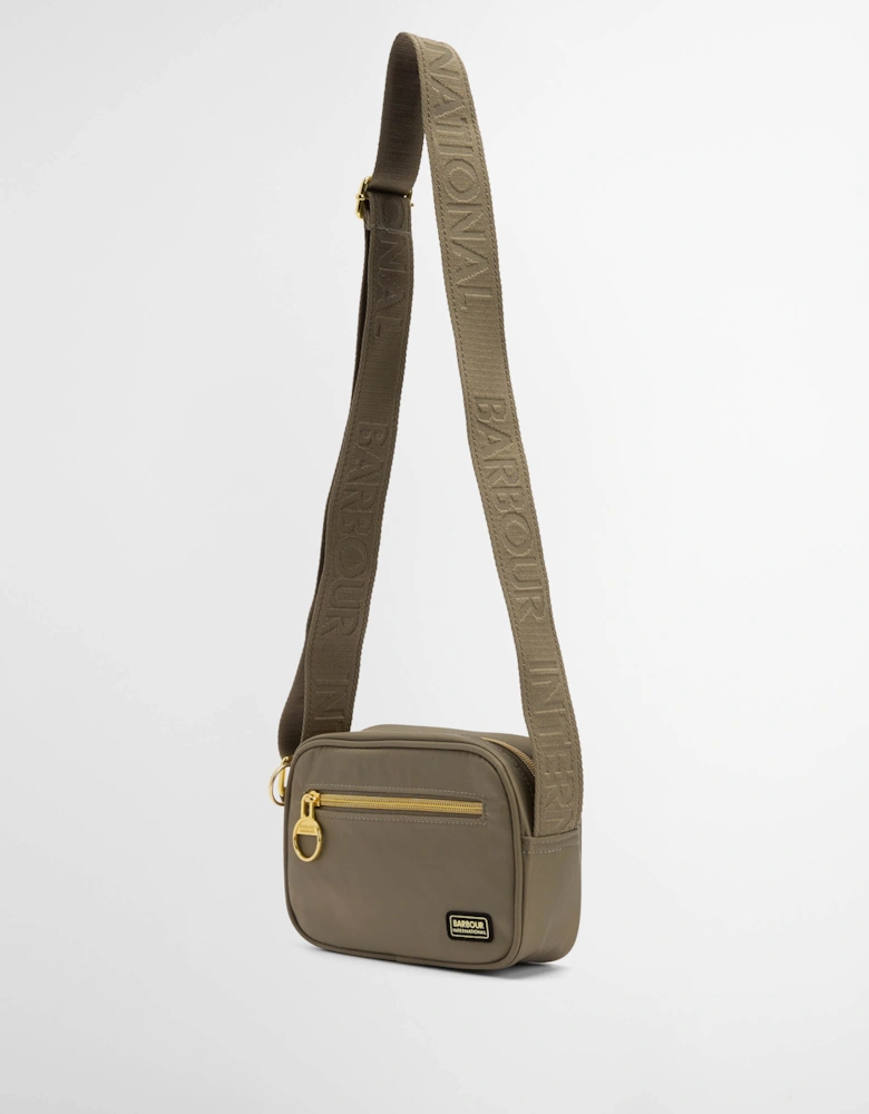 Qualify Womens Micro Crossbody Bag - Dusky Khaki