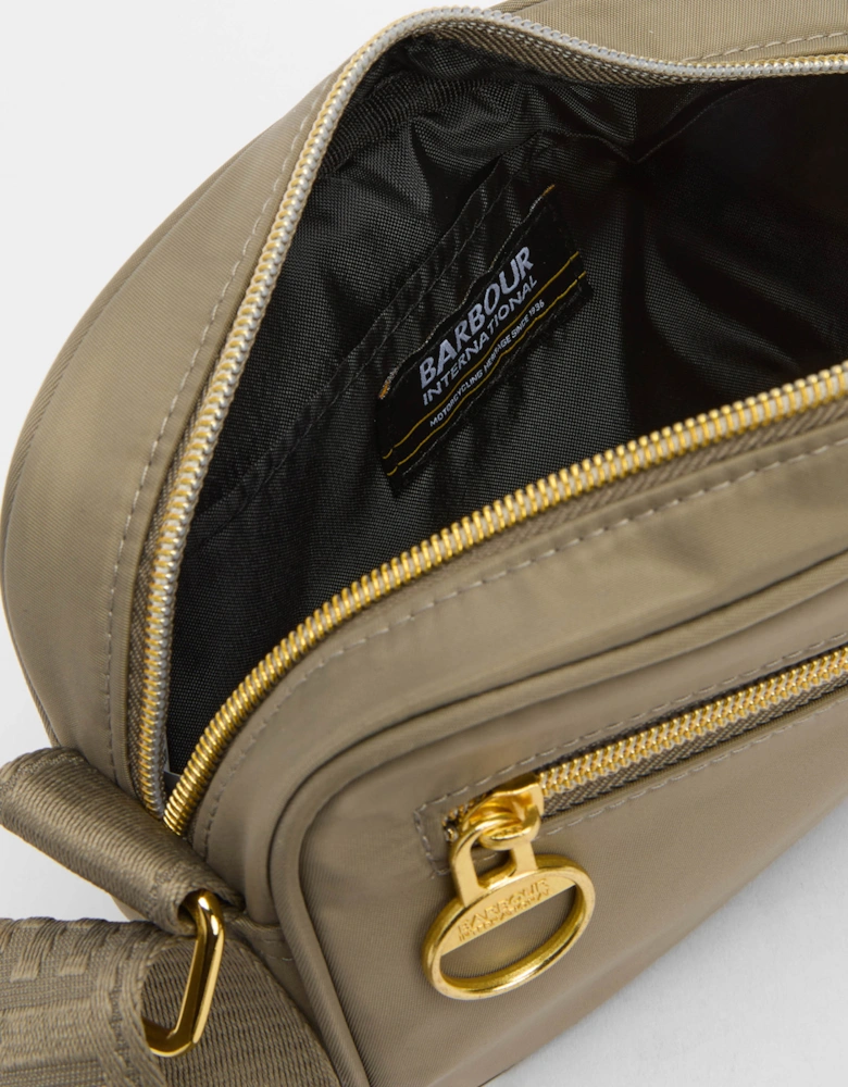 Qualify Womens Micro Crossbody Bag - Dusky Khaki
