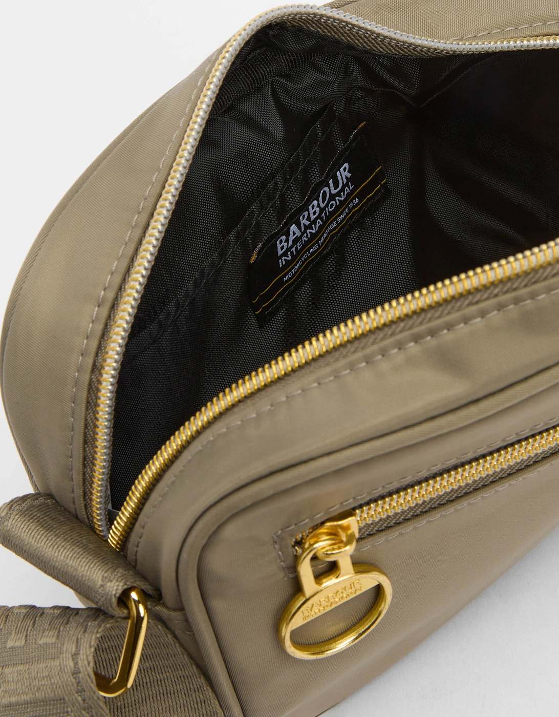 Qualify Womens Micro Crossbody Bag - Dusky Khaki