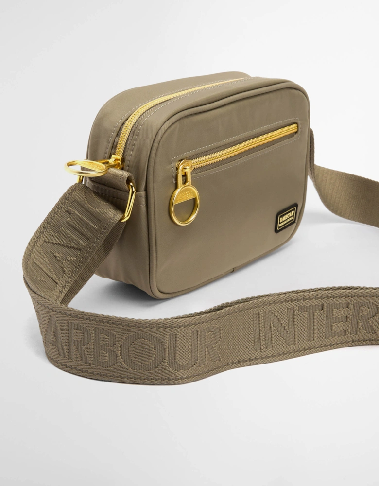 Qualify Womens Micro Crossbody Bag - Dusky Khaki