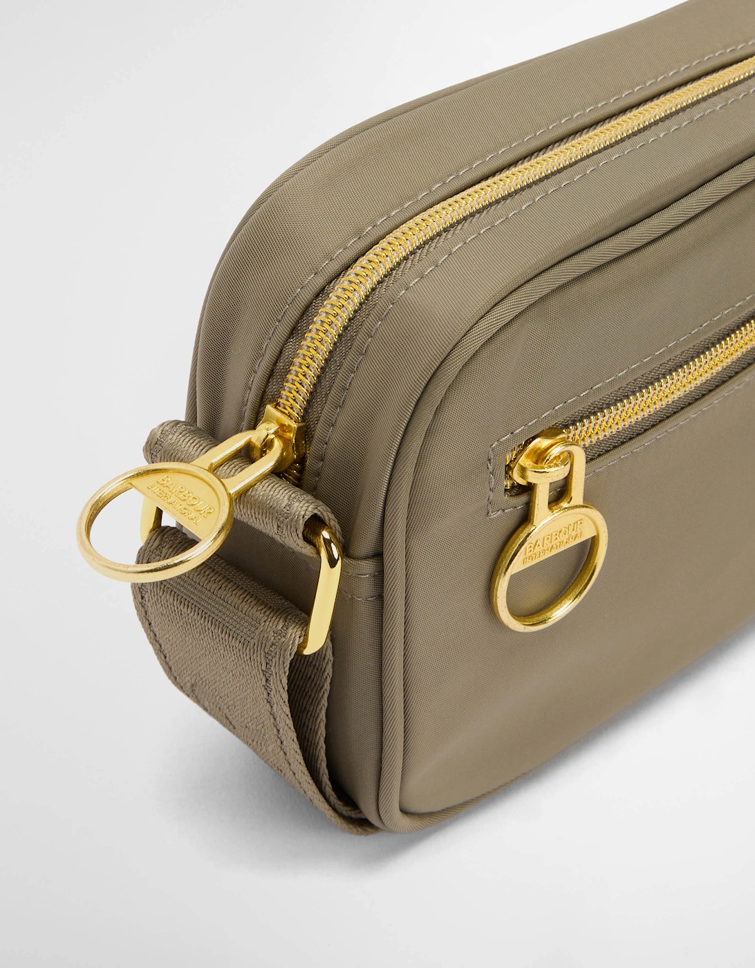 Qualify Womens Micro Crossbody Bag - Dusky Khaki