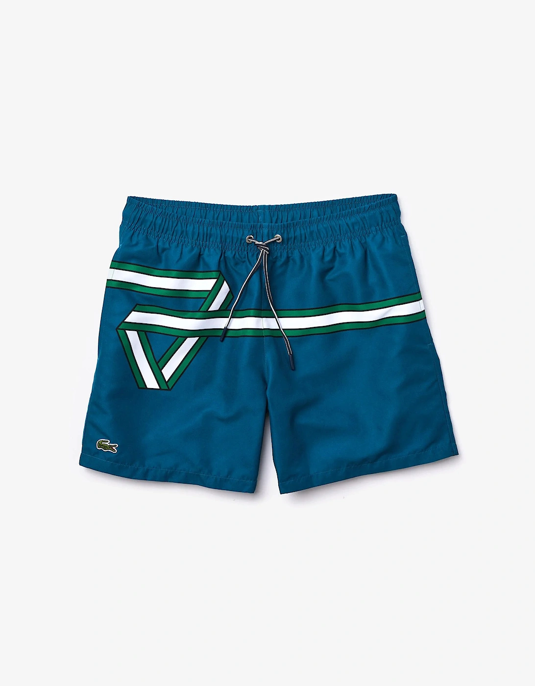 Men's Lacoste Blue Marine Ribbon Swimshorts - Navy - Size: 32/34/35