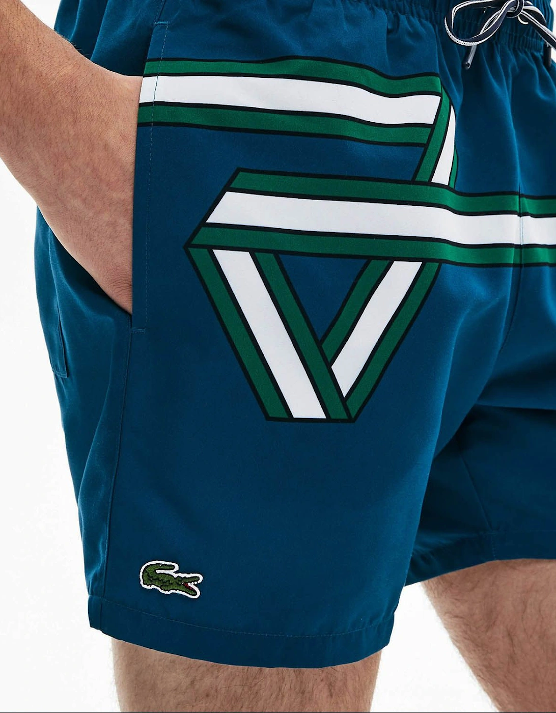 Blue Marine Ribbon Swimshorts