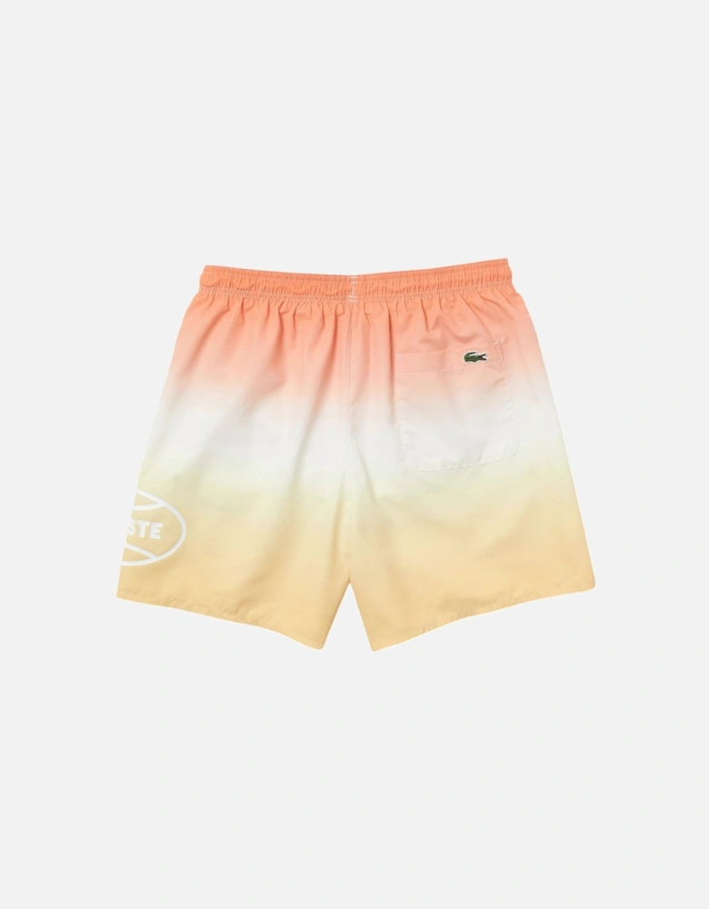 L!VE Blanc/Jaune Gradient Swimshorts