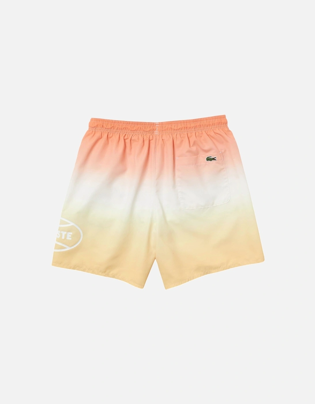 L!VE Blanc/Jaune Gradient Swimshorts