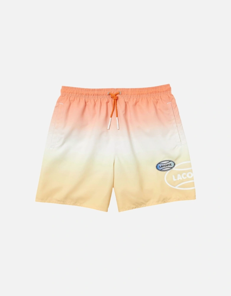L!VE Blanc/Jaune Gradient Swimshorts