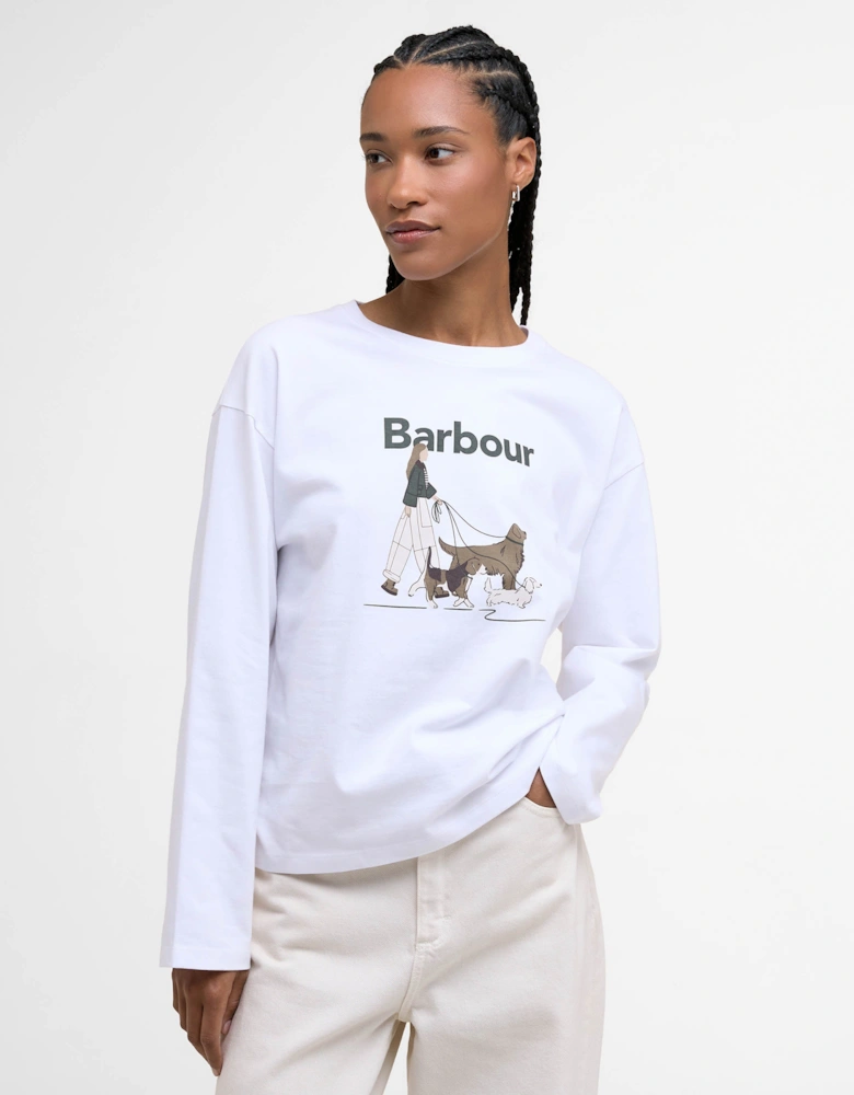 Woodhouse Womens Long Sleeve T-Shirt - White