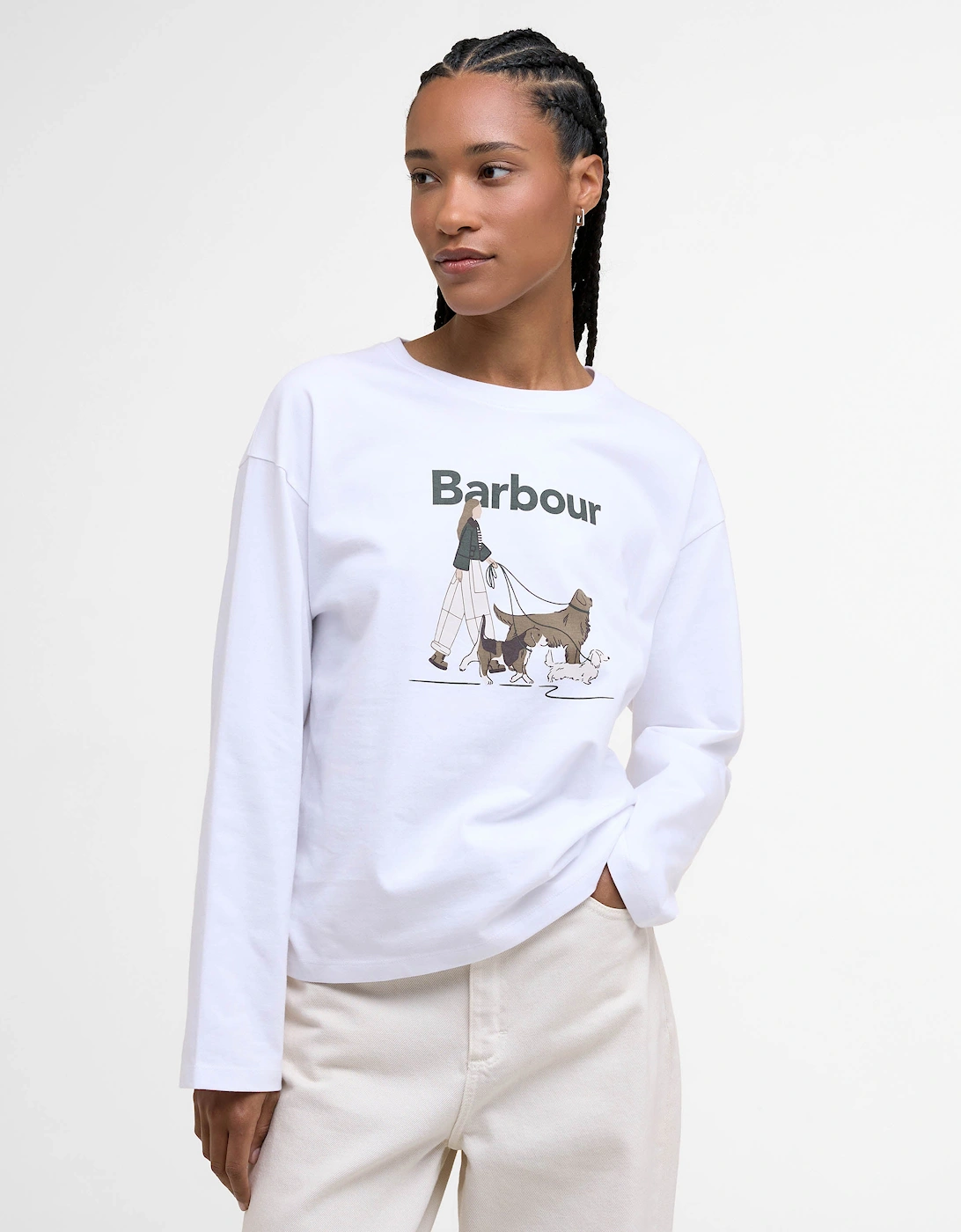 Woodhouse Womens Long Sleeve T-Shirt - White, 2 of 1