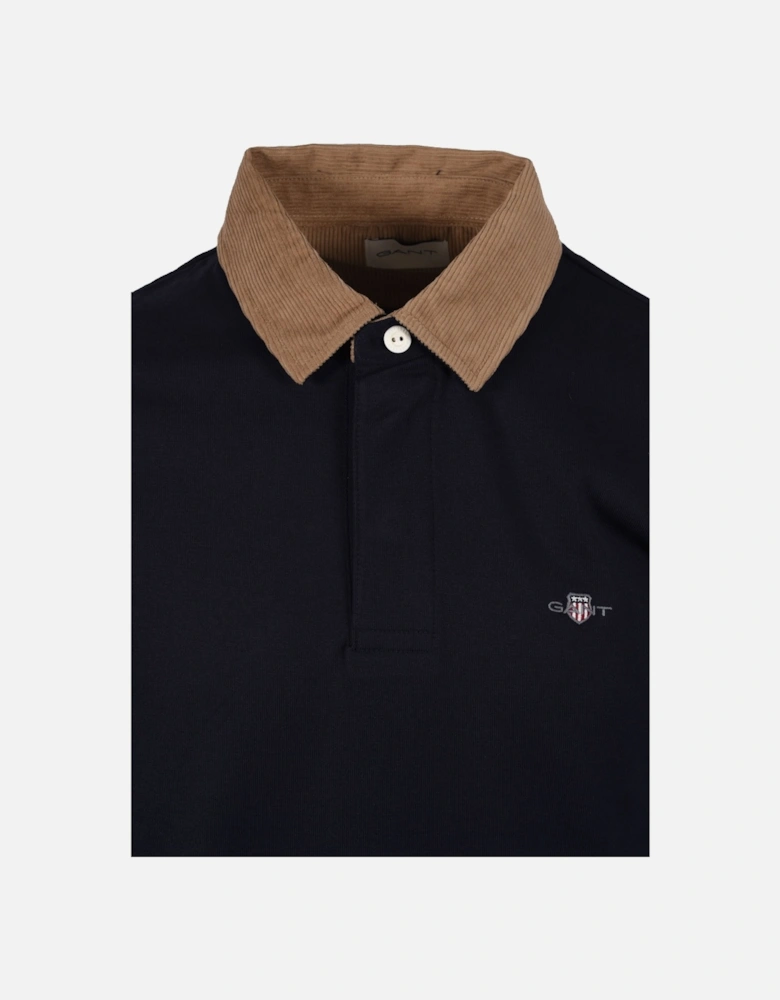 Cord Collar Heavy Rugger Evening Blue
