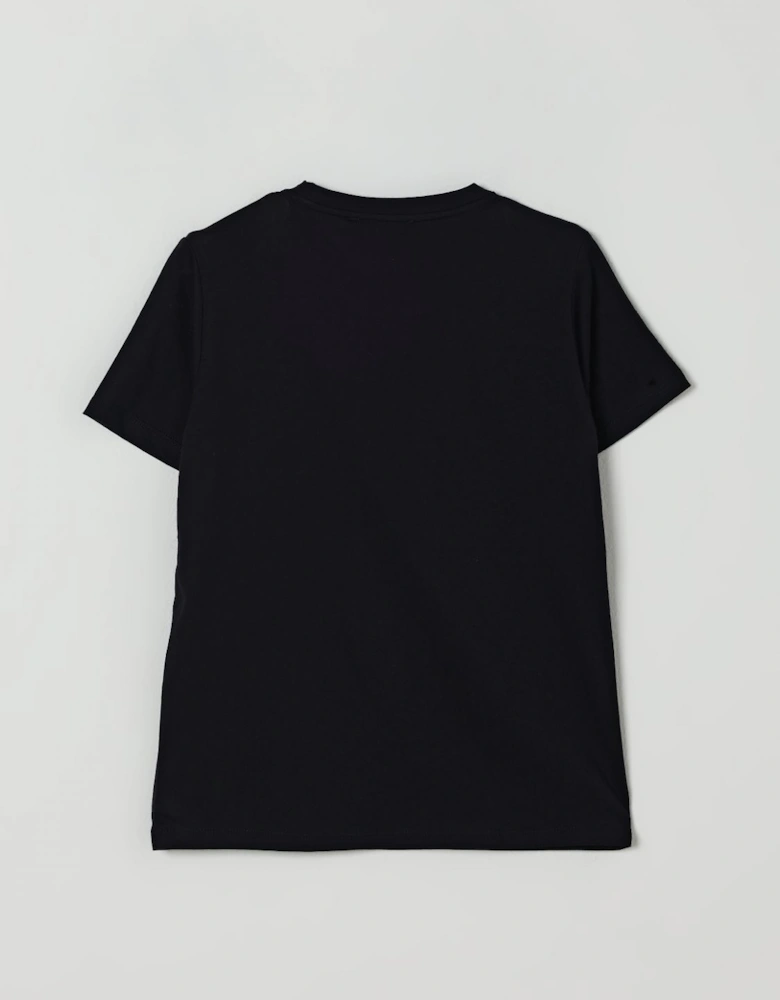 Crew Neck Short Sleeve Casual T-Shirt with Logo