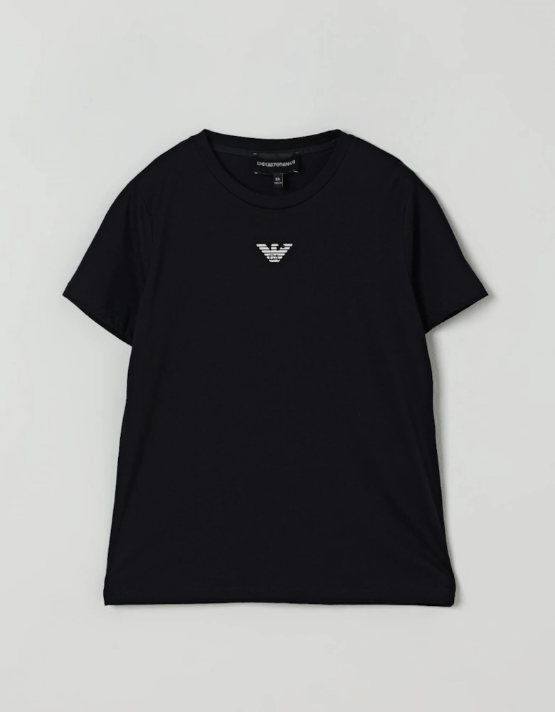 Crew Neck Short Sleeve Casual T-Shirt with Logo