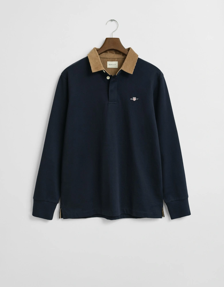 Mens Cord Collar Heavy Rugger - 433 Evening Blue