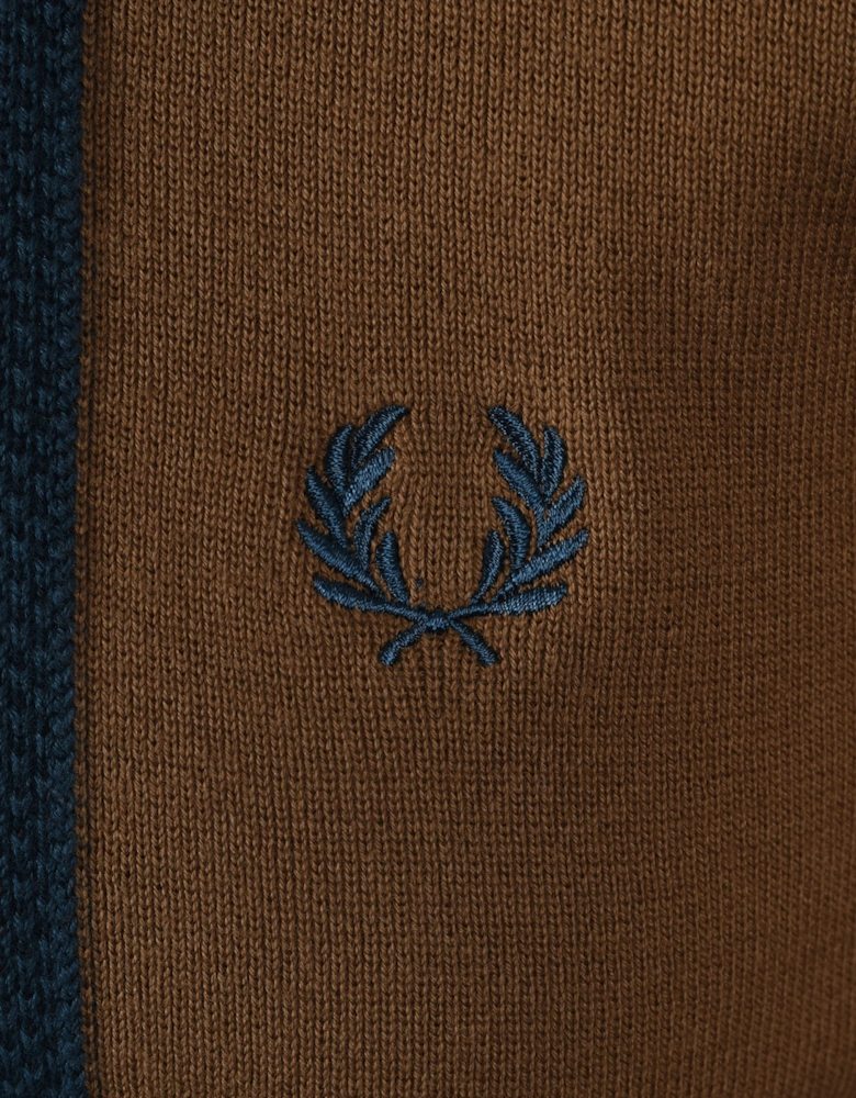 Stripe Knitted Shirt Shaded Stone