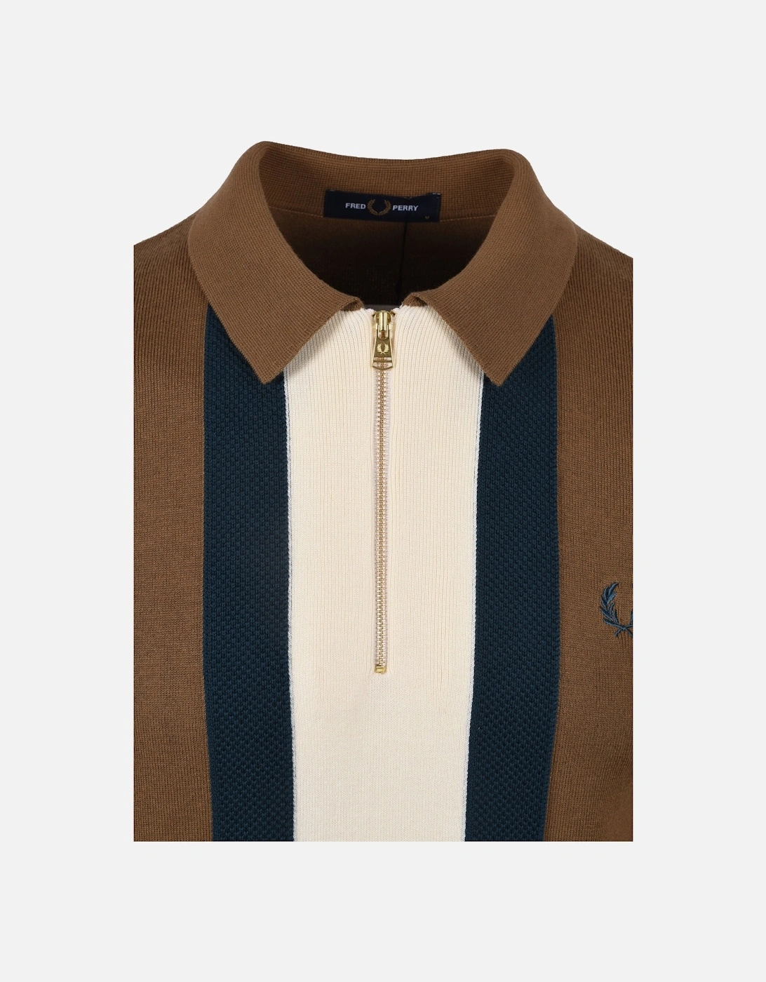 Stripe Knitted Shirt Shaded Stone