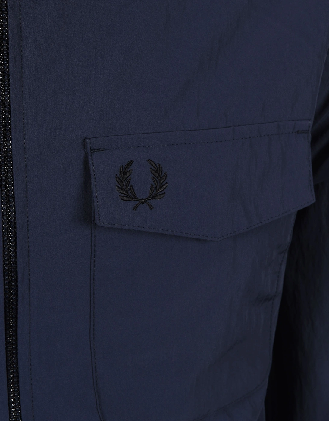 Zip Through Overshirt Dark Airforce