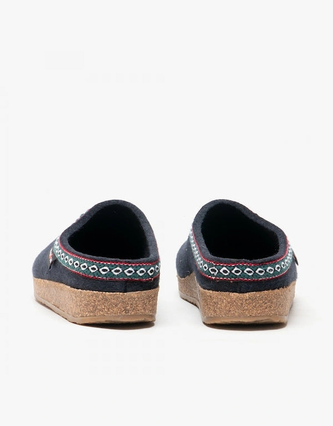 FRANZL Womens Wool Clogs Navy